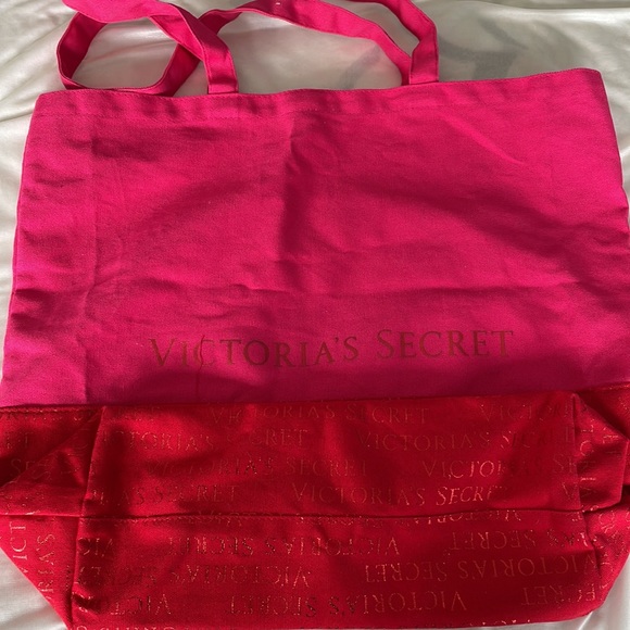 Victoria’s Secret Pink and Red Large Reusable Tote - Picture 4 of 4